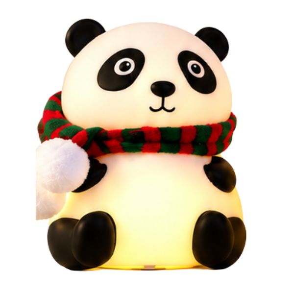 Cute Panda LED Night Light with Scarf