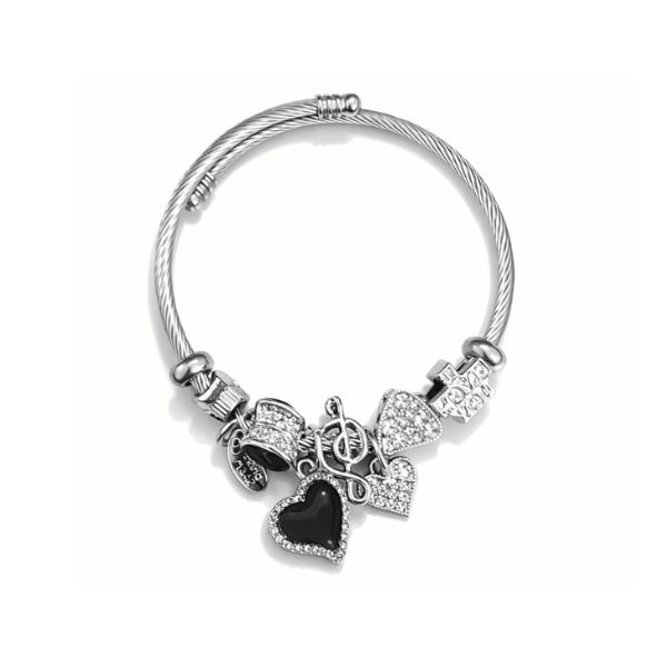 Heart Charm Bracelet