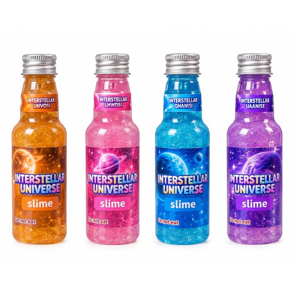 Interstellar Universe Galaxy Slime Bottle