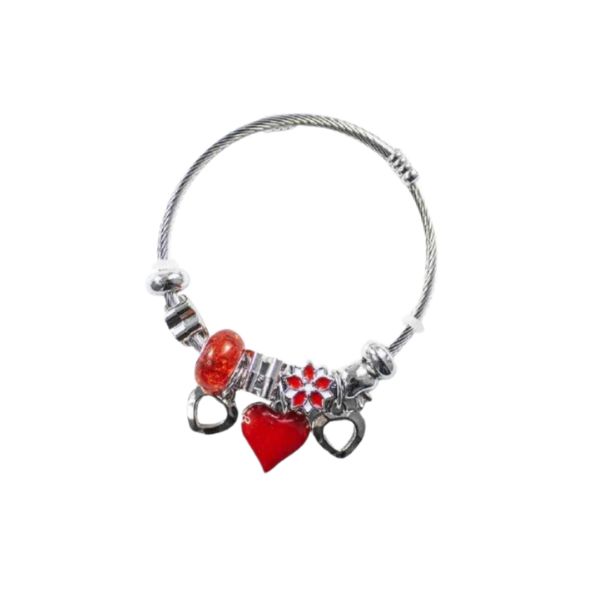Heart Charm Bracelet