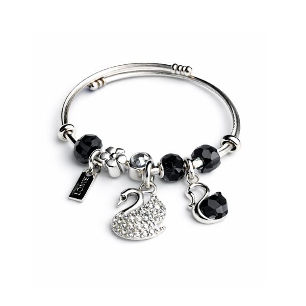 Swan Charm Bracelet