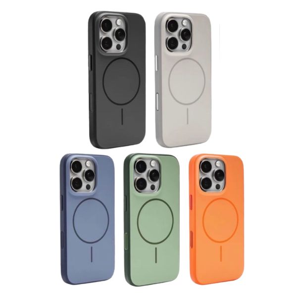 MagSafe Compatible Silicone Phone Case – Soft Touch Matte Finish