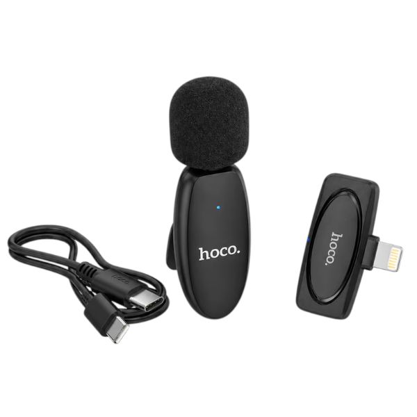 Wireless Lavalier Microphone with Noise Reduction & Lightning Receiver