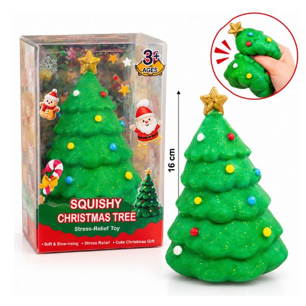 Christmas Tree Scented Foam Squishy – 16cm Slow Rising Stress Relief Toy