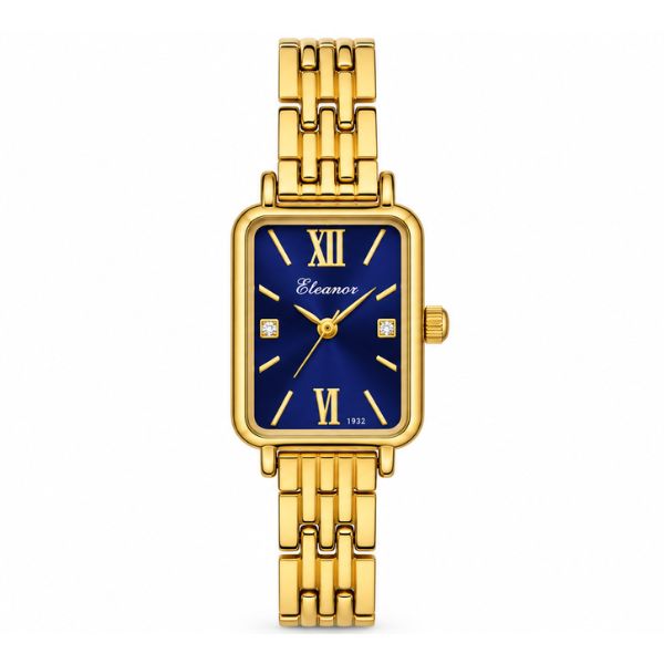 Gold Women’s Rectangular Watch