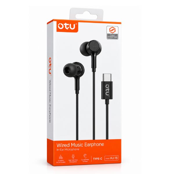 OTU HJ-15 Wired Type-C In-Ear Earphones with Microphone