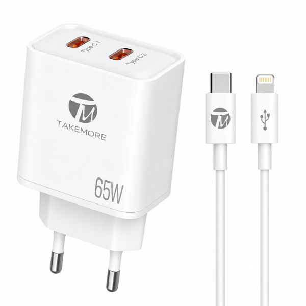 65W Dual Port Fast Wall Charger