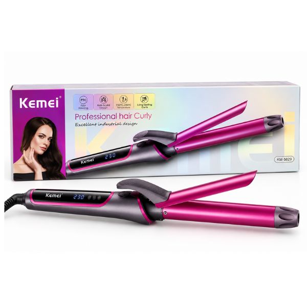 Kemei KM-5629 Hair Curler – Digital Professional Curling Iron