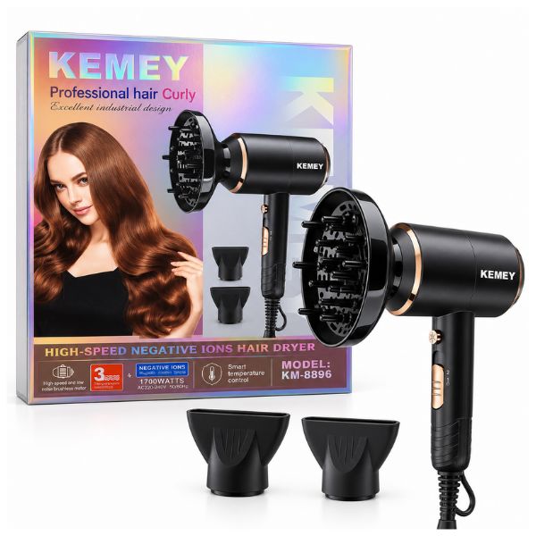 Kemei KM-8896 Professional High-Speed Ionic Hair Dryer 1700W