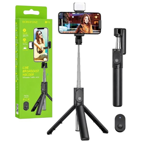 Selfie Stick Tripod with Fill Light