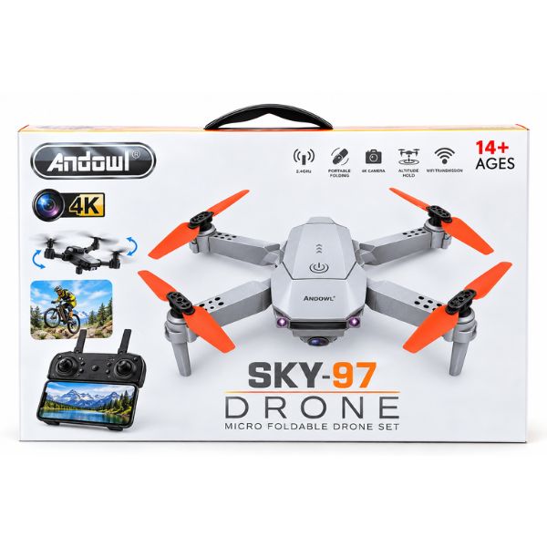 Andowl SKY-97 Foldable Drone with 4K Camera & WiFi