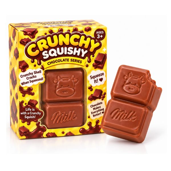 Crunchy Chocolate Bar Squishy Toy – Satisfying Crunchy Fidget Toy